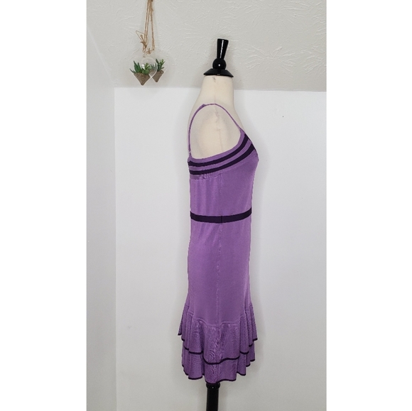 Bebe Purple Stretch Knit Dress - Picture 6 of 8